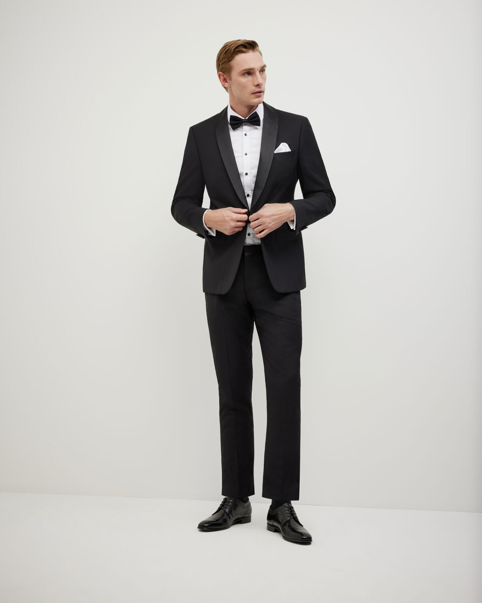 Slim Long Sleeve Panelled Formal Shirt, White, hi-res